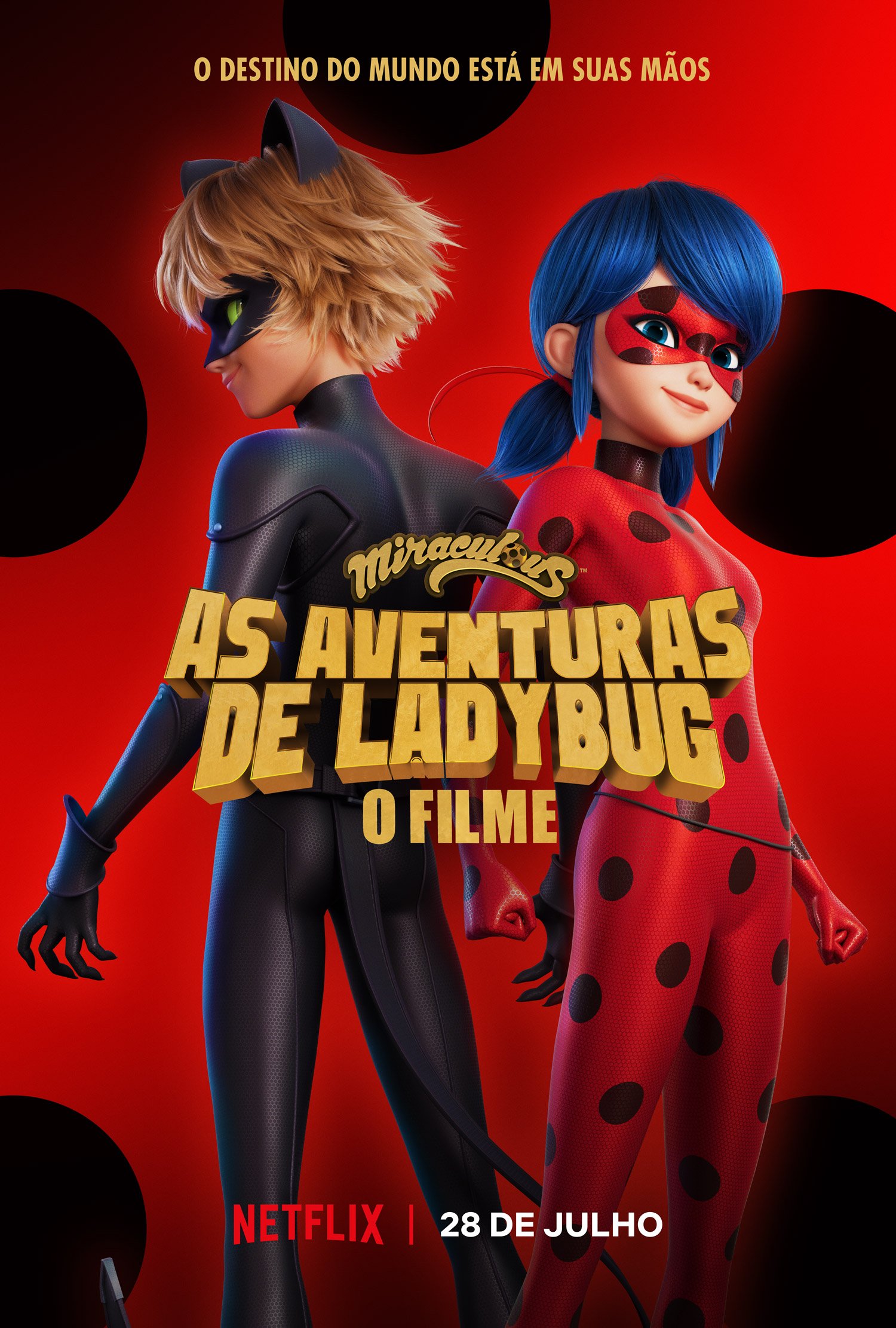 Portal Netflix BR  Fan Account on X: Miraculous: As Aventuras de Ladybug  - O filme estreia dia 28 de julho na Netflix.  / X