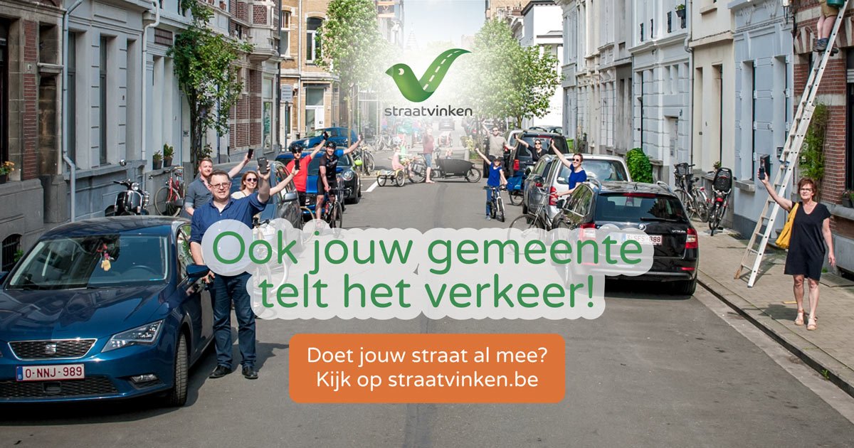 Duizenden burgers in heel Vlaanderen zullen op donderdag 25 mei 2023 een uur lang het verkeer tellen in hun straat. Doe je ook mee aan het burgeronderzoek ‘Straatvinken’? ow.ly/9tpN50OpN3v