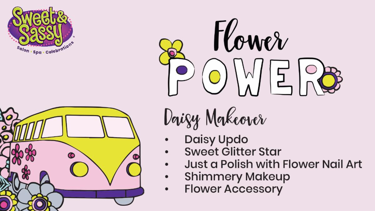 SweetSassyFan's tweet photo. After all the April showers, May flowers have arrived! Celebrate May flowers with a limited-time Flower Power Makeover at Sweet &amp; Sassy.  https://t.co/YUpLyxhlLh https://t.co/U4YM8oahSj