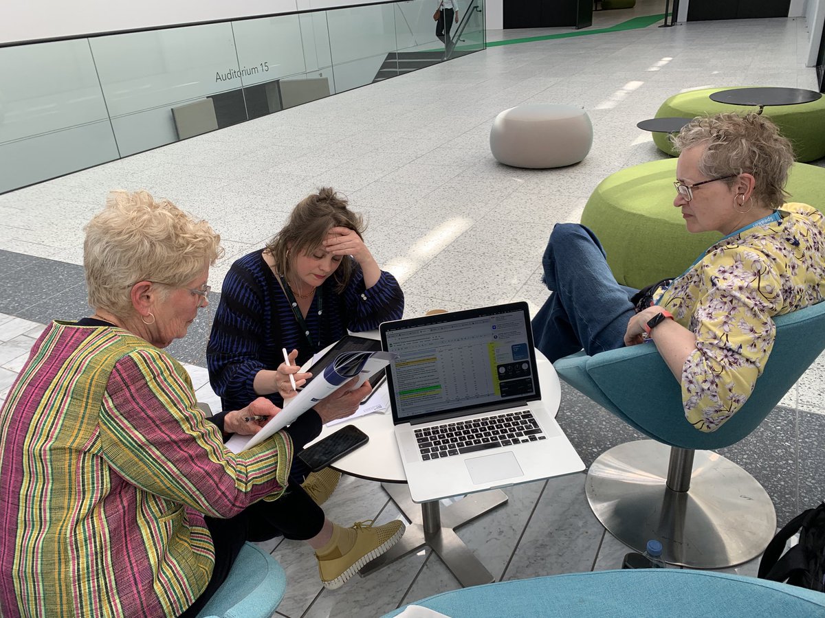 Judges for the Patients’ Choice Award hard at work. #qualityforum