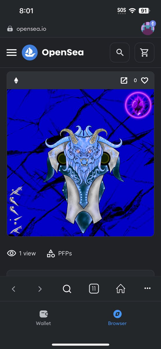 Received my SHAMI CRYSTAL I won from @DracoLeopard during one of their spaces super excited to have one 😱🤩