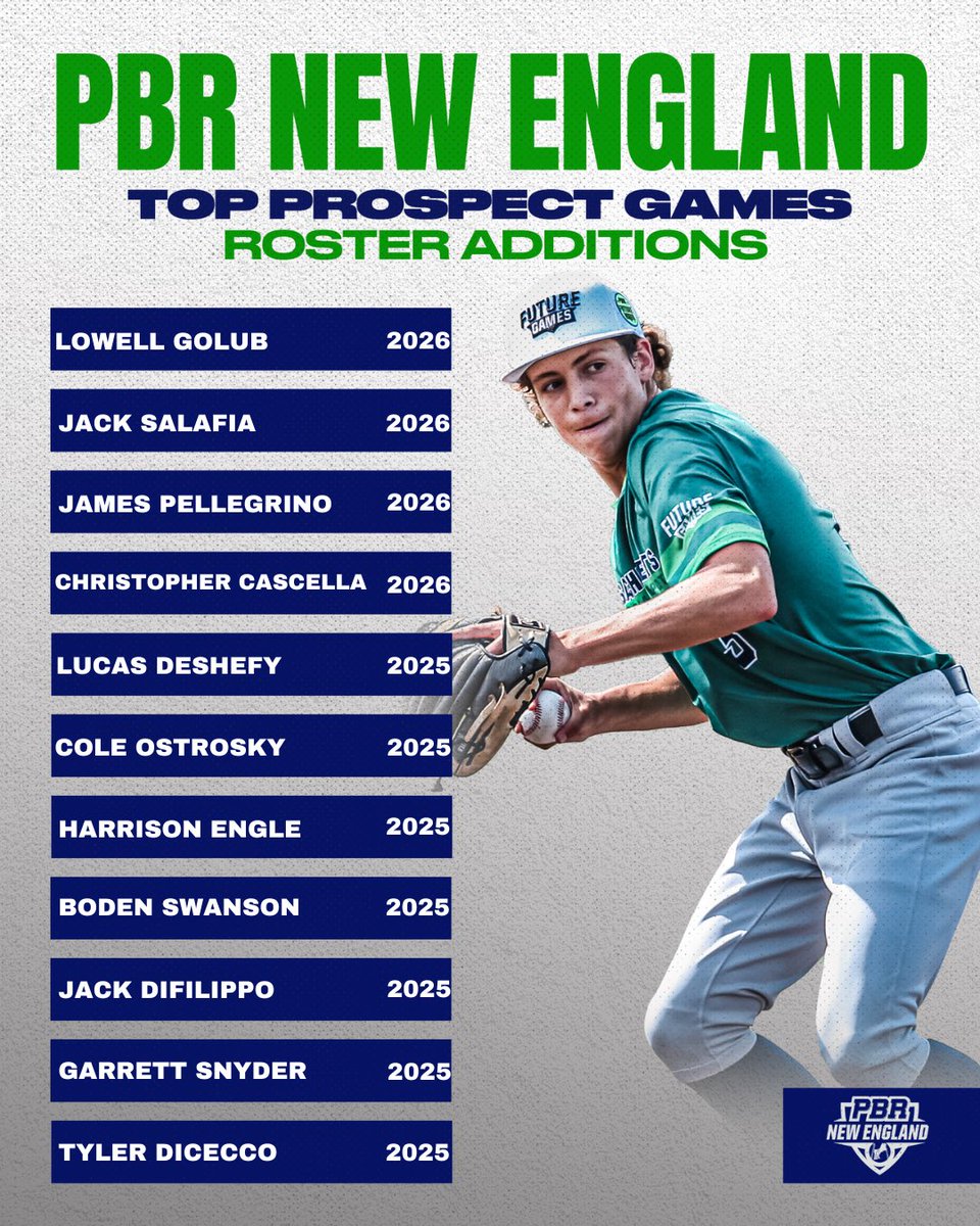 PBNewEngland's tweet photo. 𝟐𝟎𝟐𝟑 𝐏𝐁𝐑 𝐍𝐞𝐰 𝐄𝐧𝐠𝐥𝐚𝐧𝐝 𝐓𝐨𝐩 𝐏𝐫𝐨𝐬𝐩𝐞𝐜𝐭 𝐆𝐚𝐦𝐞𝐬

‼️ Invites Accepted ‼️

#BeSeen #WhosNext #TPG23 https://t.co/ctLYk2cKgJ