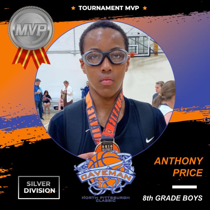 #CavemanNorthPAClassic23 8th Grade Boys, Silver 1 MVP, Anthony Price! 🌟 <a href="/FCAA2023/">FCAA2024</a>
