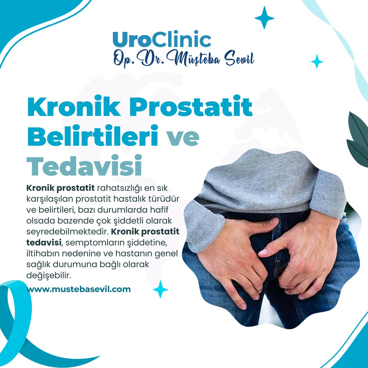 drmustebasevil's tweet photo. Kronik Prostatit Belirtileri ve Kronik
Prostatit Tedavisi

Kronik prostatit rahatsızlığı en sık karşılaşılan prostatit hastalık türüdür ve belirtileri, bazı durumlarda hafif olsa da bazende çok şiddetli olarak seyredebilmektedir.

https://t.co/qZzrRy1ipw

#kronikprostatit https://t.co/Lm8jkOQ3MS