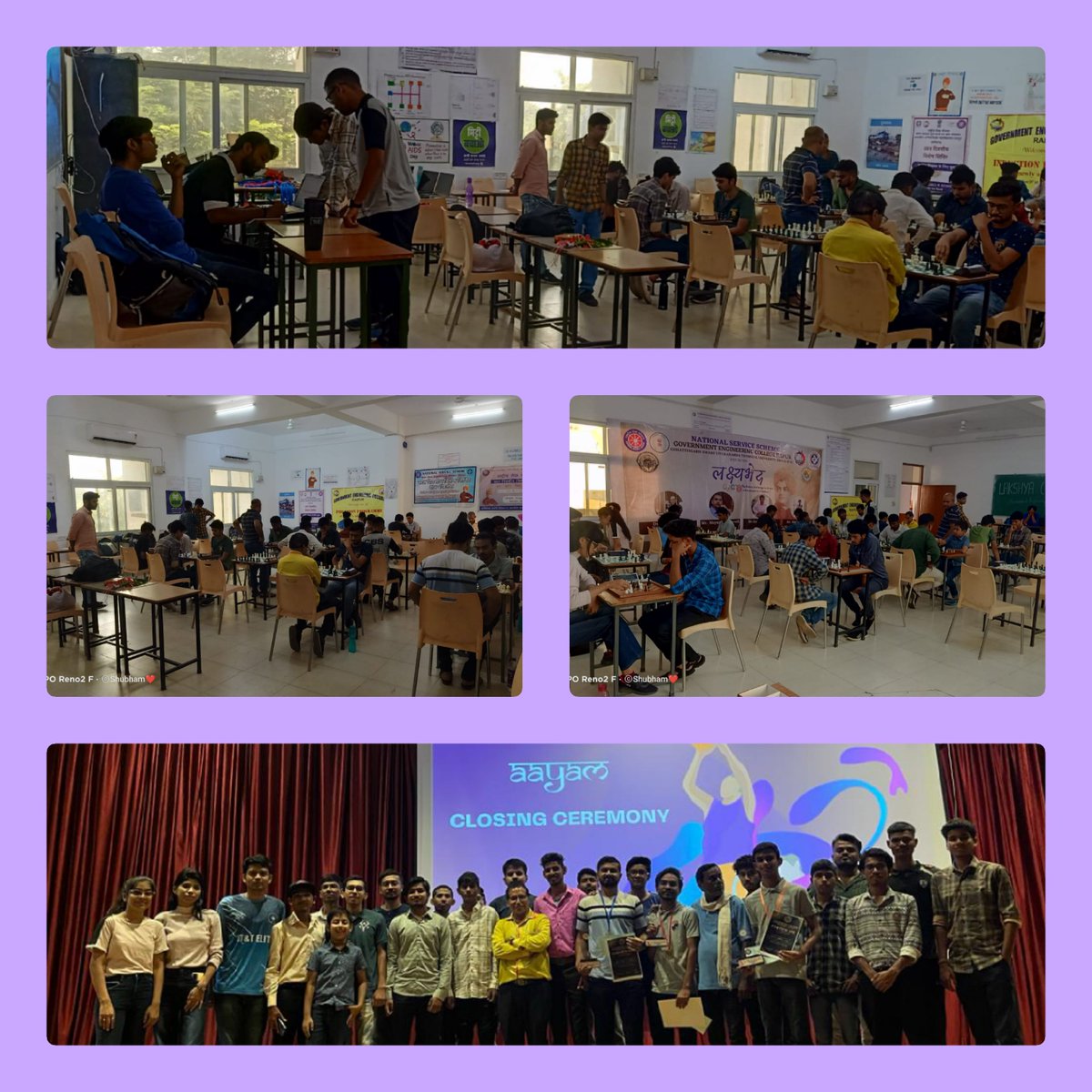GECR_NSS's tweet photo. NSS, GECR organised a District Level Open #ChessTournament under GECR'S sport's fest AAYAM 2023. It was a very successful event held and winners are awarded with Certificates, Medals and Cash Prizes by Respected Principal Sir and HODs and senior faculties of the College. https://t.co/a1Vucyliub
