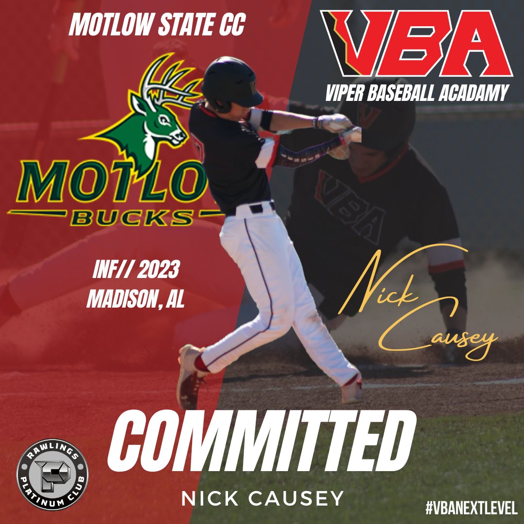 ViperBaseball_'s tweet photo. VBA to the Next Level. Congratulations to Nick Causey on your committment to Motlow State Community College!
@Nick_Causey7
@Sparkman_RBI
@MotlowState
#VBAFamily #Vipes #VBANextLevel https://t.co/WKAZ5mBDL8