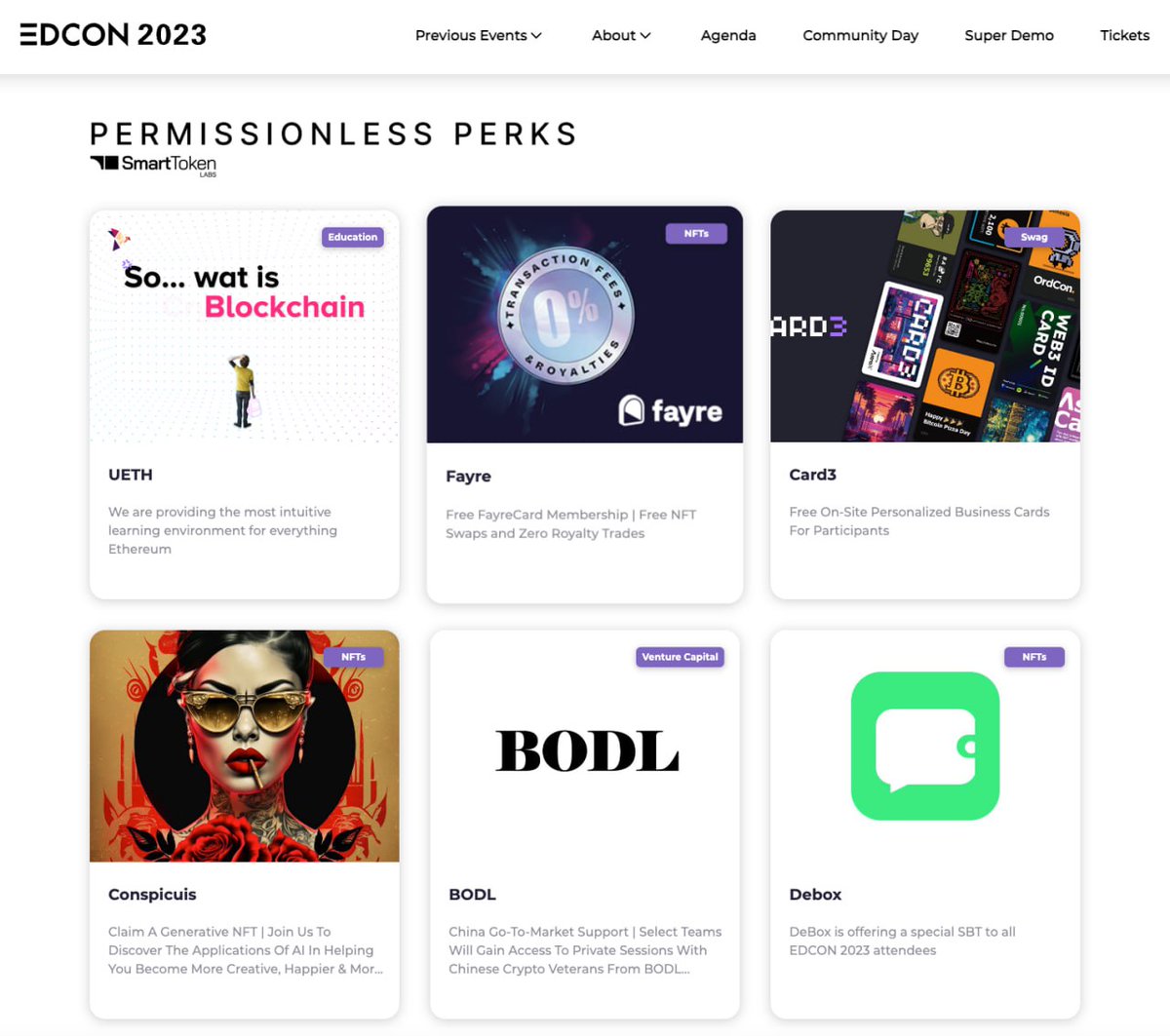 EDCON_Official's tweet photo. @EDCON2023 and @TokenScript are pleased to present...

🟣 Permissionless Perks! 🟣

EDCON 2023 ticket holders can now enjoy a host of benefits from our network partners:

☑️ Developer SaaS
☑️ Redeemable NFTs
☑️ Exclusive Merch
☑️ VC Advisory
and more!

🔗 https://t.co/4L4qVSog8A https://t.co/v4pn4P0Gio