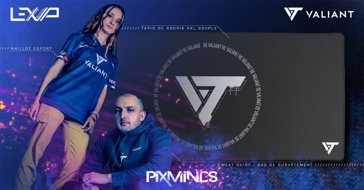 pixminds's tweet photo. 🇬🇧@ValiantOfficial keeps on rising, especially on #Valorant🚀
 
Discover the union between @LexipMouse's skills and Valiant's pro gamers' requirements.
 
Discover the #gaming clothing and accessories line at :
https://t.co/Zr6DgaKLUk

#esport #BeValiant https://t.co/gVGFZEHi6G