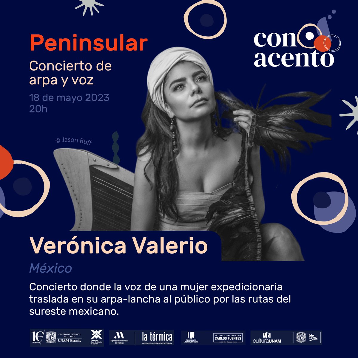 <a href="/despixeleada/">Brenda Navarro</a> @MonaOjedaF <a href="/pedropalou/">Pedro Palou</a> <a href="/karinasainz/">Karina Sainz Borgo</a> <a href="/casademexicoesp/">Fundación Casa de México en España</a> Concierto de clausura de #ConAcento2023 con <a href="/veronicarpayvoz/">Veronica Valerio</a>  🎶
🗓18 de mayo, 20h
📍<a href="/casademexicoesp/">Fundación Casa de México en España</a> - C/ Alberto Aguilera 20
🎟Gratuito con registro eventbrite.es/e/entradas-con…
🎥Transmisión en Facebook de <a href="/casademexicoesp/">Fundación Casa de México en España</a>

#10añosUNAMEspaña