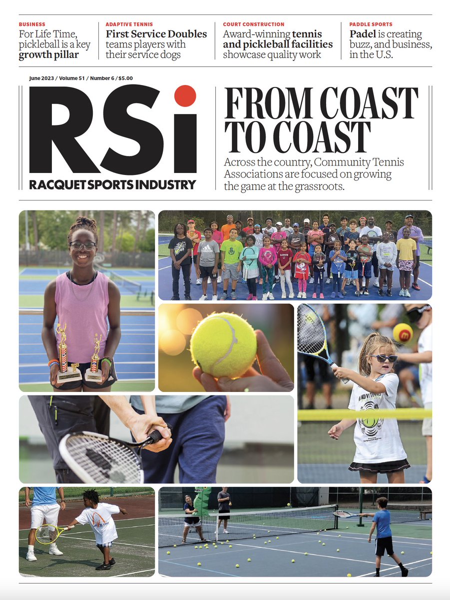 rsimagazine's tweet photo. The June issue of Racquet Sports Industry Magazine has been published. #ourserve #industrynews #grassroots #adaptive #padel #fundraising #pickleball #courtconstruction #CommunityTennis #asktheexperts
More https://t.co/gjsSBy5vLP https://t.co/Lv4UMJOVDZ