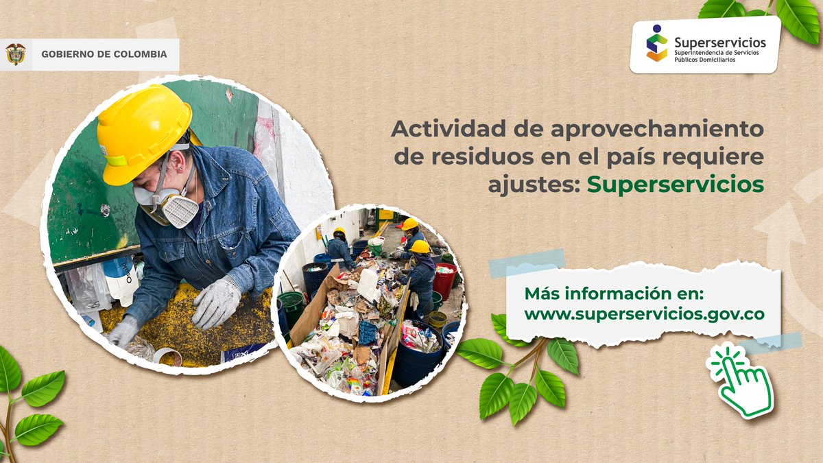 #Comunicado l En el #DíaMundialDelReciclaje ♻️ desde <a href="/Superservicios/">Superservicios</a> alertamos sobre los pobres resultados de la política de fomento de la actividad de aprovechamiento de residuos y formalización de los recicladores de oficio🧵

📰bit.ly/438fYfD
#ColombiaReciclaPorLaVida