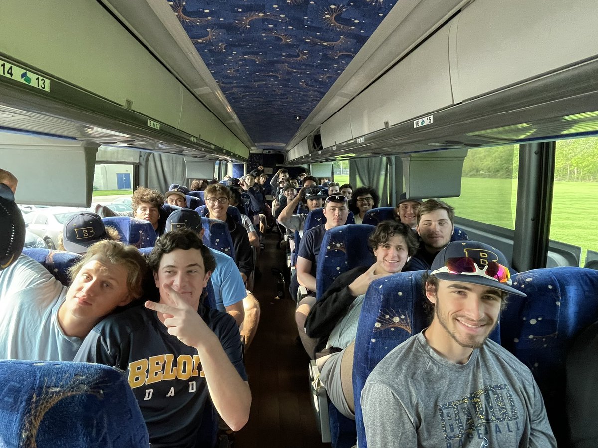 BeloitBucs's tweet photo. The @MWCSports champion @beloit_baseball is on the road! Next stop, Ohio!! 😤 🏴‍☠️ @Beloit_College @NCAADIII @BeloitDailyNews #NCAAbound #ItsOurTime #NotDoneYet https://t.co/4vJgBmdCA5