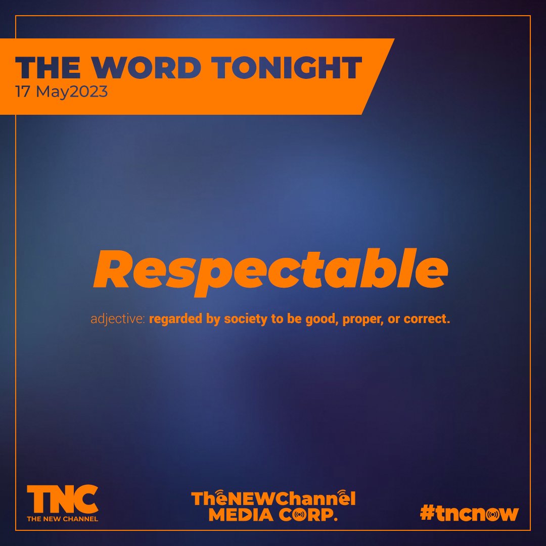 tnc_now's tweet image. Source: Google.com

#Respectable #TheWordTonightOnTNC #FYP #ForYouPage #TNCNow #TheNEWChannel #WatchTNCNOW #AllThingsNEW
*2