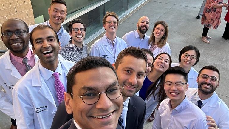 Now these are some happy @PittGILiver GI Fellows!  
Of course, this shot was taken early in the day 🤣😚We ❤️ you guys!!