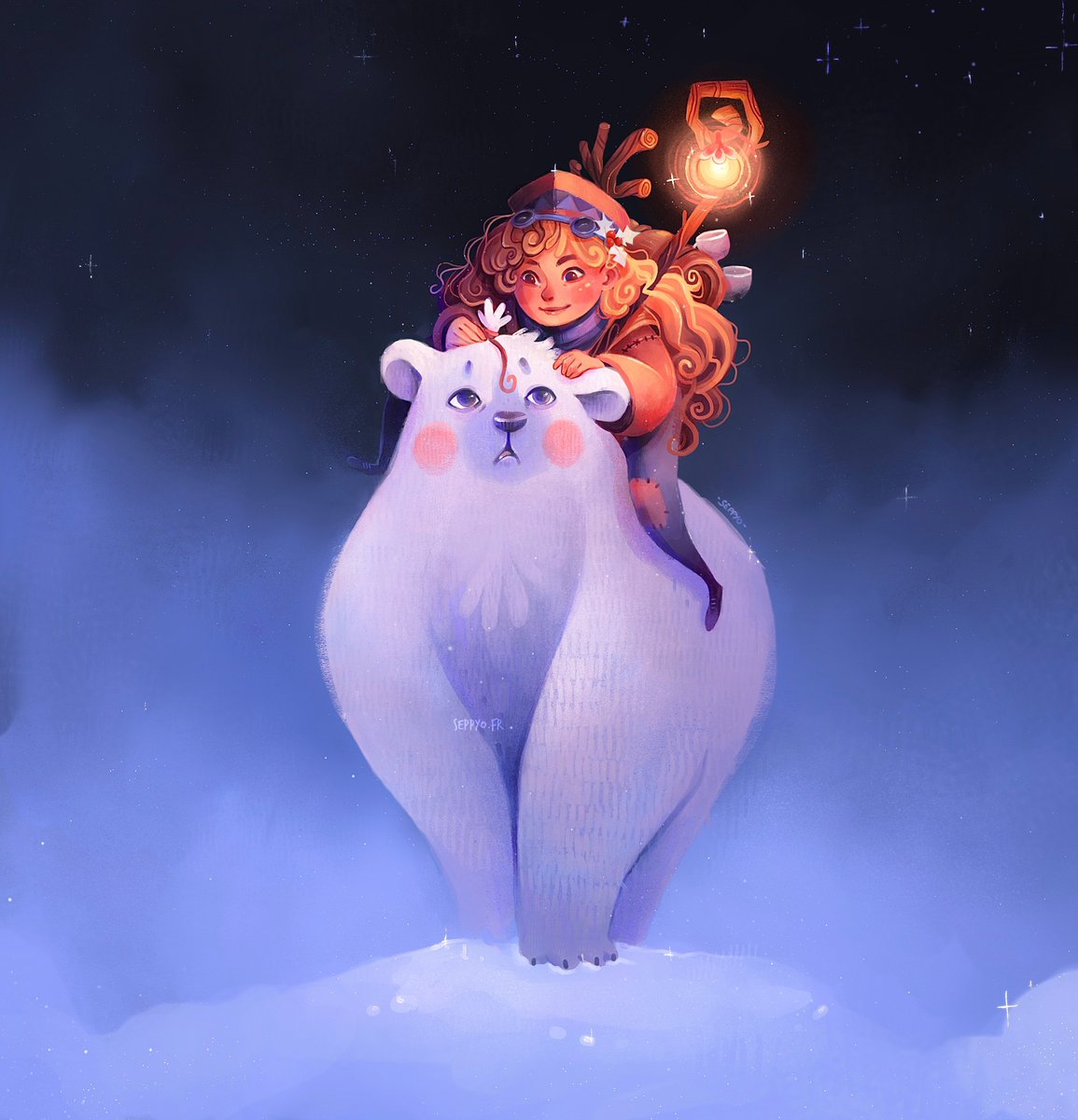 Une nuit polaire de Noël (dans 6 mois c'est Noël 😆)

Illustration DTIYS for <a href="/poopikat/">Poopikat</a> 
#illustration #digitalart #artist #art #noel #bear #DTIYS #poopikat