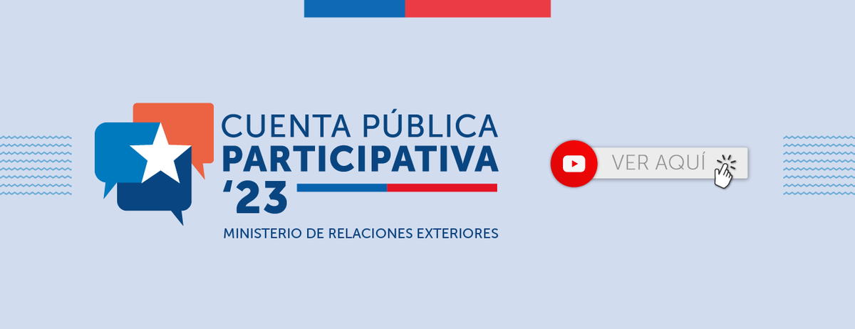 🔴EN VIVO | Sigue la transmisión en vivo de la Cuenta Pública Participativa del Ministerio de Relaciones Exteriores. 

Vela aquí minrel.gob.cl/cuenta-publica…