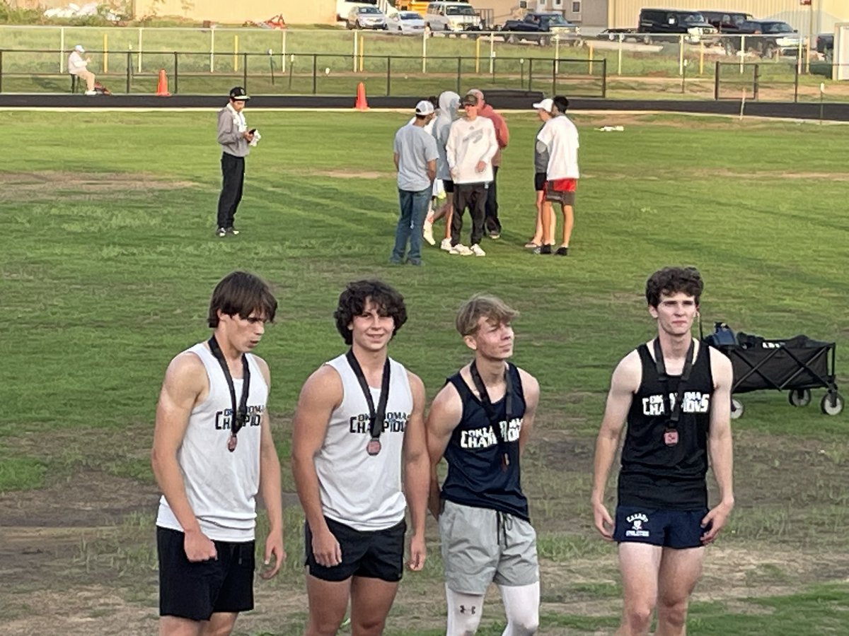 Sophomore season ended last night with the Track meet of Champion’s! Had the privilege of running against my friends from all over Oklahoma, & taking🥈in the 300m hurdles made the night even better! Thank you to all my family, friends and coaches for all the support this year!