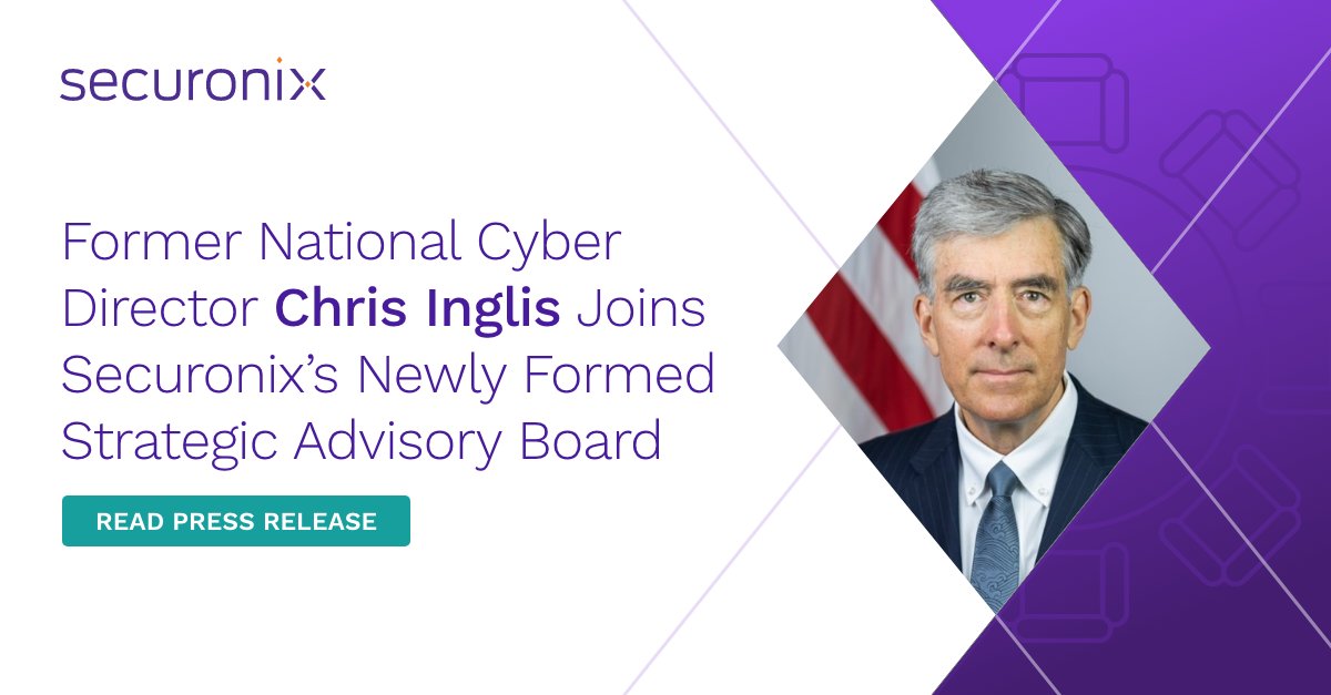 📢 Exciting News! Former National Cyber Director, <a href="/ncdinglis/">Chris Inglis</a>, has joined <a href="/Securonix/">Securonix</a>'s Strategic Advisory Board! 🌟
 sc.securonix.com/u/XgzoIC