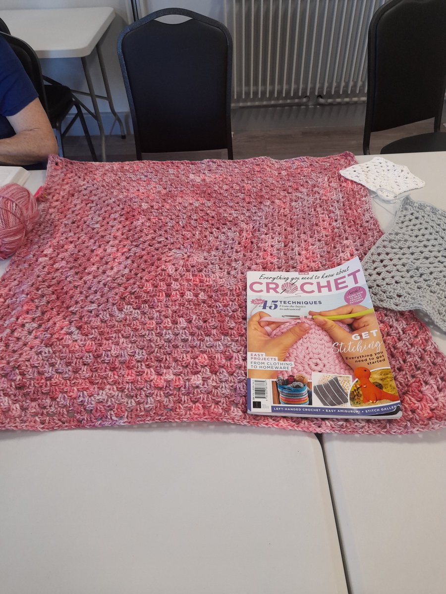 NorthLearnTrust's tweet photo. It's proven that crocheting has the power to carry you through depression, soothe anxiety, and give you a much-needed boost in confidence.
Join our friendly crochet group led by our lovely tutor Melanie @Newbiggin Sports and Community Hub every Thursday  🧶😊
#MentalHealthWeek https://t.co/SI0kXHQgyc