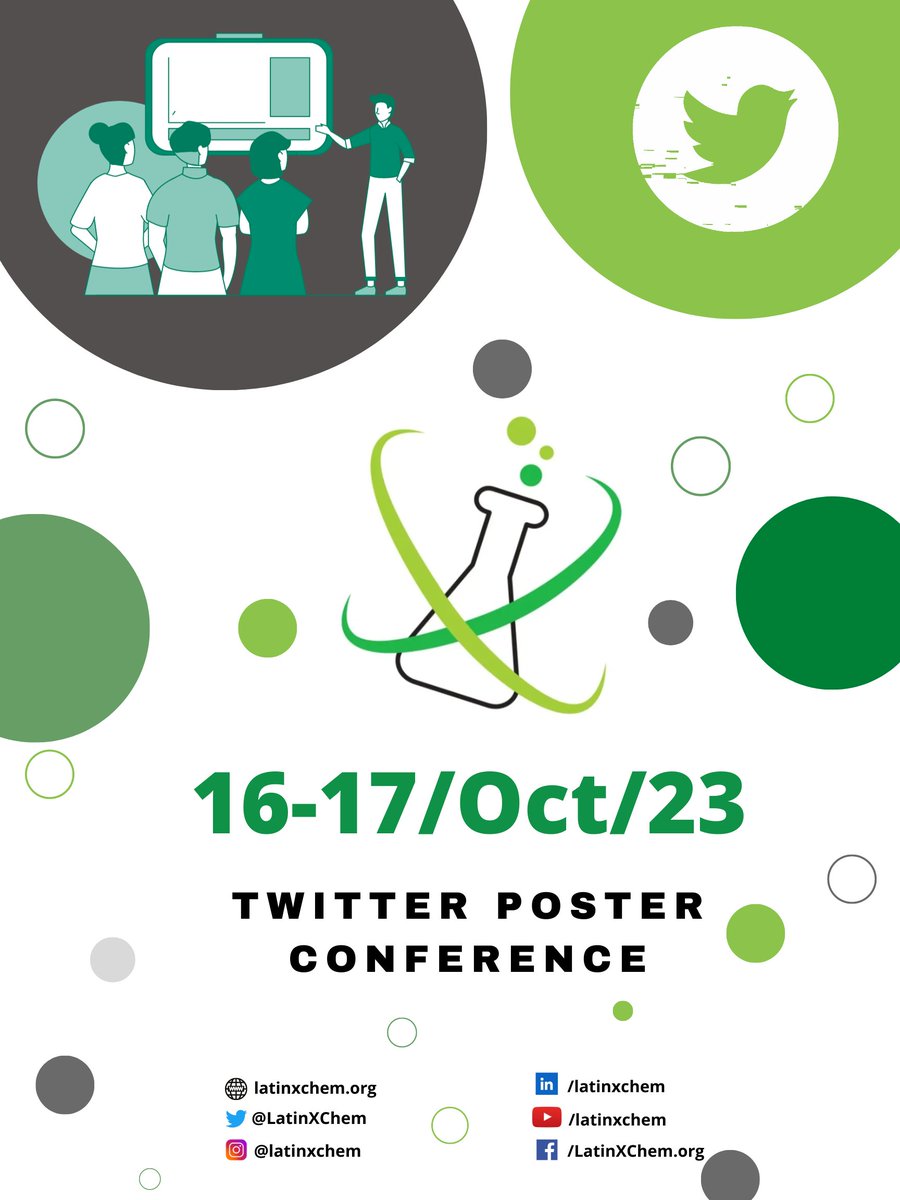 Save the date for our upcoming fourth edition of #LatinXChem on Oct 16 and 17, 2023! Get ready to showcase your posters and help us spread the word. We're excited to see you there! #LatinXChem23