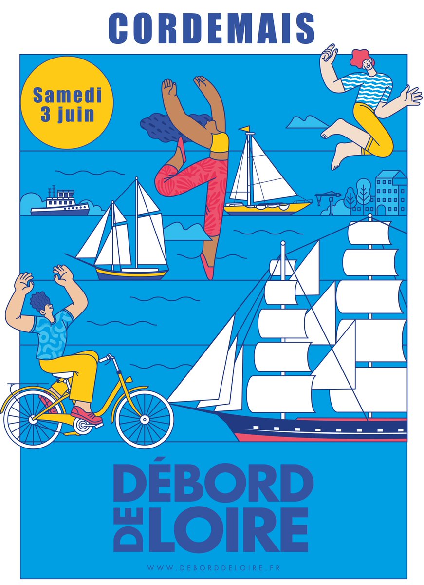 ⛵️ Le samedi 3 juin, <a href="/DebordDeLoire/">Débord de Loire 2025</a> vous donne rendez-vous au port de #Cordemais. Le temps d'une journée, venez bouger au rythme des animations et spectacles et admirer la grande parade nautique...