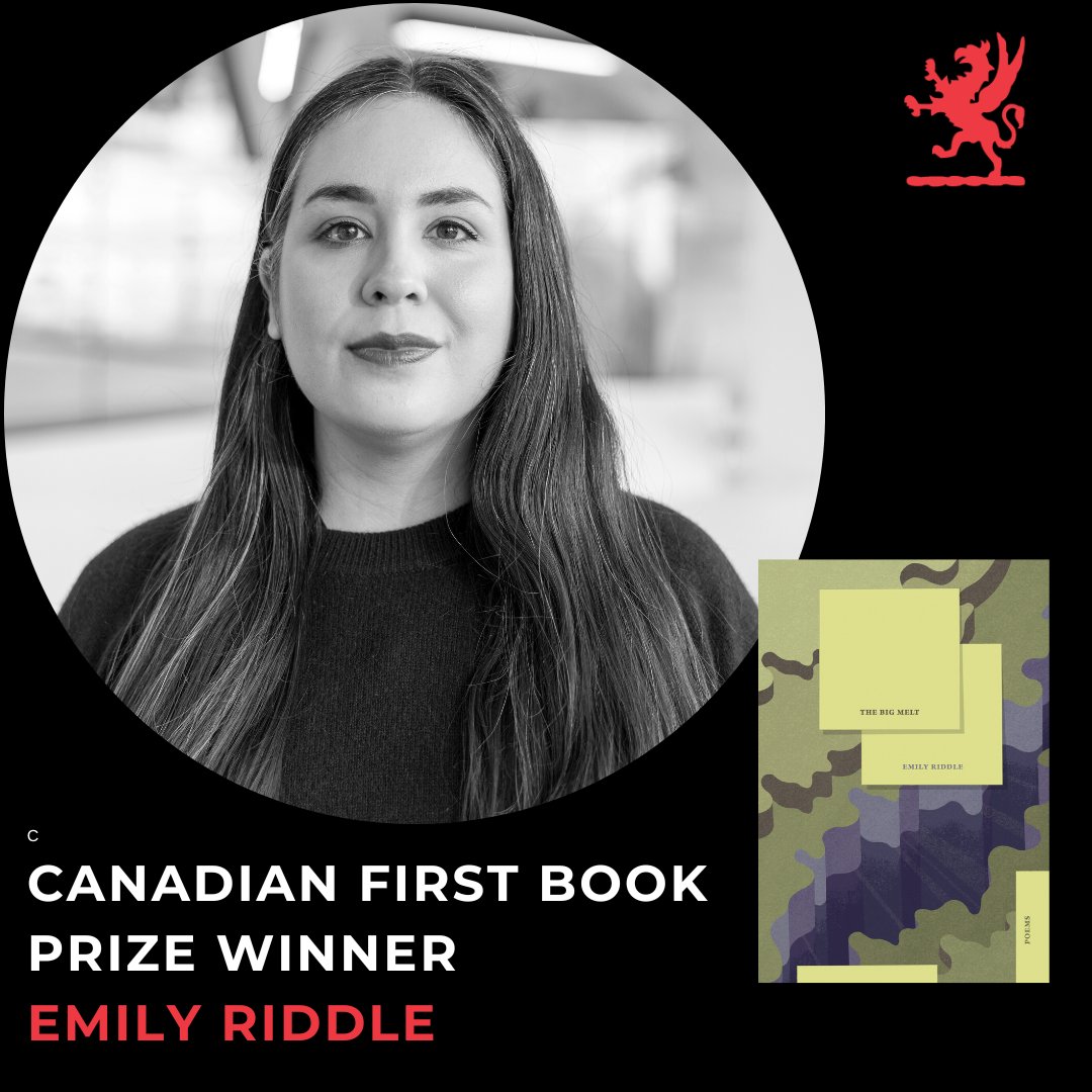 We are thrilled to announce that Emily Riddle (@emilyjaneriddle), author of The Big Melt (<a href="/NightwoodEd/">Nightwood Editions</a>), is the winner of the 2023 Canadian First Book Prize! ✨ (1/4)