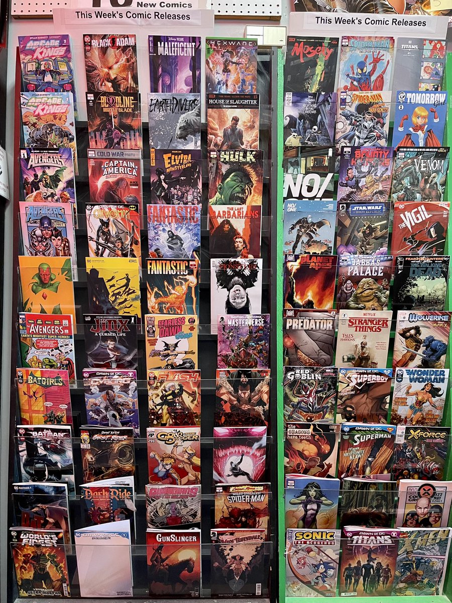 #newcomics are ready for the day! 

#NewComicsDay #comicbookstore