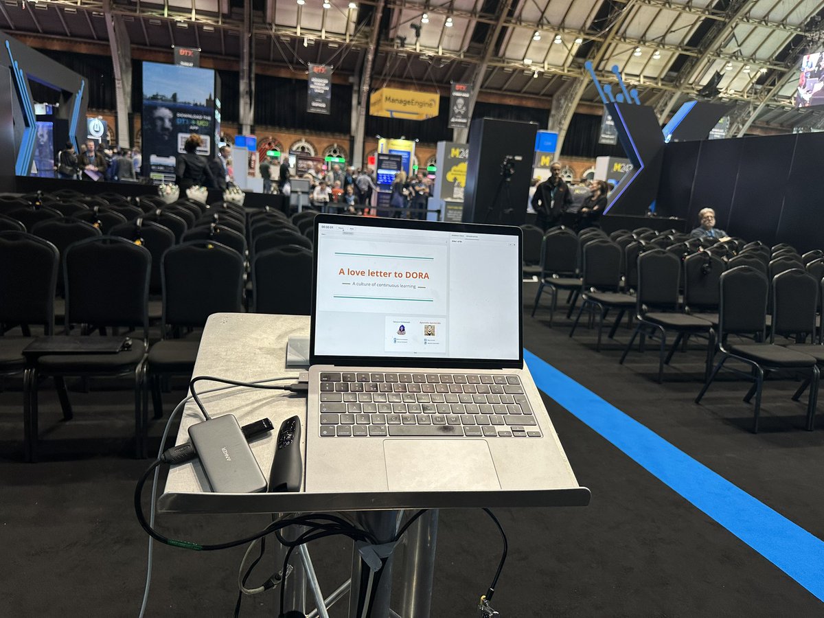 Toli 💻🧘⛹️ (@apostolis09) on Twitter photo Excited to be back at #DTXMCR23 to talk through our love letter to DORA, as part of the <a href="/devopsmanc/">DevOps Manchester</a> Meetup 😊
We are not on the DevOps stage though, “Networks Resilience & Mobility” stage! Excited to be back at #DTXMCR23 to talk through our love letter to DORA, as part of the <a href="/devopsmanc/">DevOps Manchester</a> Meetup 😊
We are not on the DevOps stage though, “Networks Resilience & Mobility” stage!