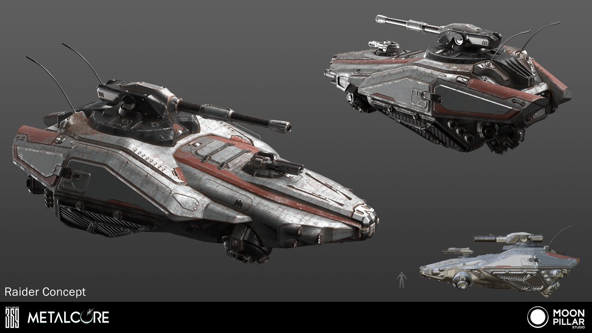 The Raider, a hovering armored fighting vehicle designed for <a href="/playmetalcore/">METALCORE | Let's #PlayMetalCore!</a> by our Concept Artist Sam White

Art Direction - Ricky Ho <a href="/RickyHoConcepts/">Ricky Ho</a> 

#conceptart #vehicledesign #scifiart #futuristic #hardsurface #FPS #FPSGames