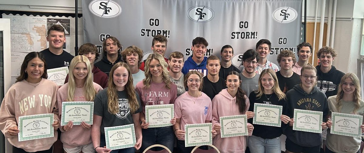 Congrats to this amazing group of <a href="/SaltFork_HS/">Salt Fork H.S.</a>  students! We had 25 (2 not pictured)!.... Vermilion Valley Conference "All-Academic Team" Award Winners.

These students earned a 4.35/5.0 GPA and competed in a VVC Activity! Getting it done in and out of the classroom!