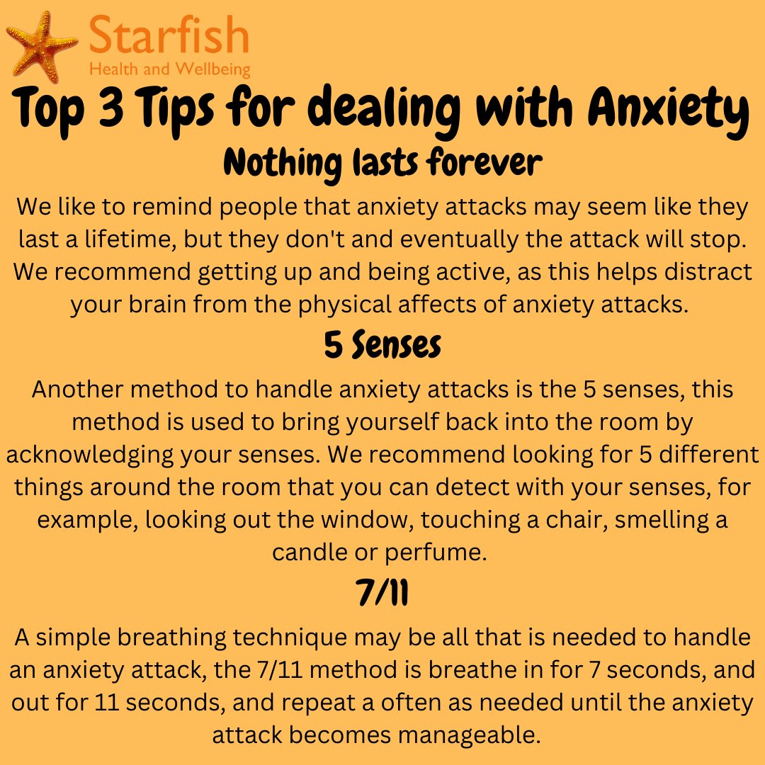 Relating to the topic of Mental Health Awareness Week on Anxiety, we have shared with you today our top 3 tips on dealing with Anxiety. There are many methods out there for dealing with anxiety attacks and ways to tackle them effectively, we have listed our top 3 methods.