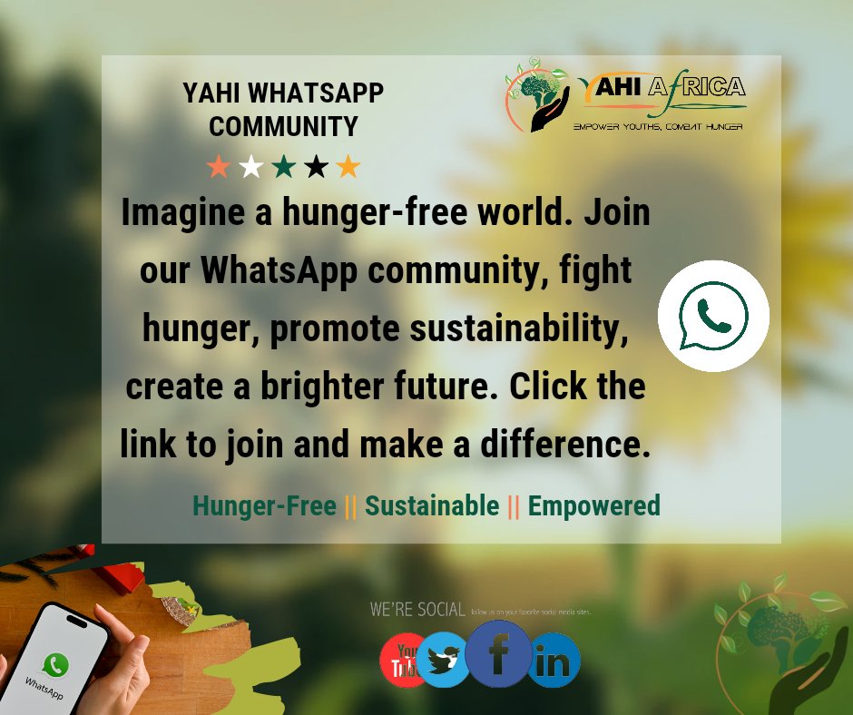 '🌍✨ Join our community and be part of the movement towards a #HungerFreeFuture! 🤝💚 Click the link to join us today and make a difference.
Register: forms.gle/J6umF4F6wQgtW8…
 #CommunityEngagement #CollectiveAction'