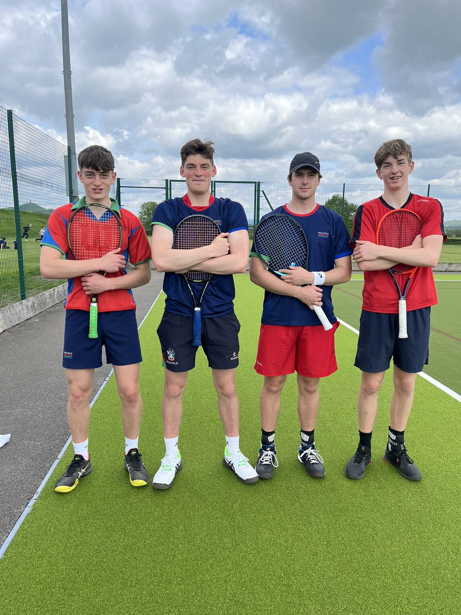 MillfieldMill's tweet photo. Well done to Ruaridh, Will, Cal and Charlie on a solid performance in house Tennis today. #millhusians https://t.co/hQkYnerSda