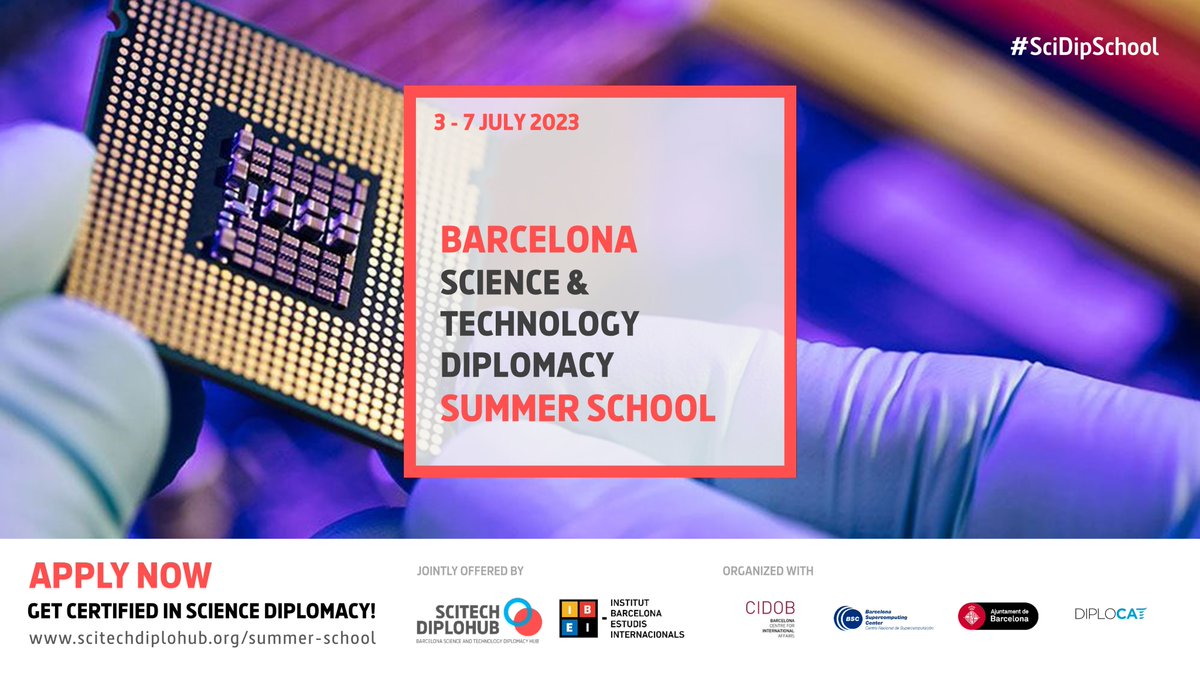SciTechDiploHub's tweet photo. 🎓 Our #SciDipSchool with @IBEI will explore global #ScienceCooperation in the light of the latest developments in #AI, #Cybersecurity, #QuantumComputing &amp; more!

🗓️ July 3 - 7, #Barcelona

📝 Applications Still Open! https://t.co/HUOozTN3Xk https://t.co/CymIk87j03
