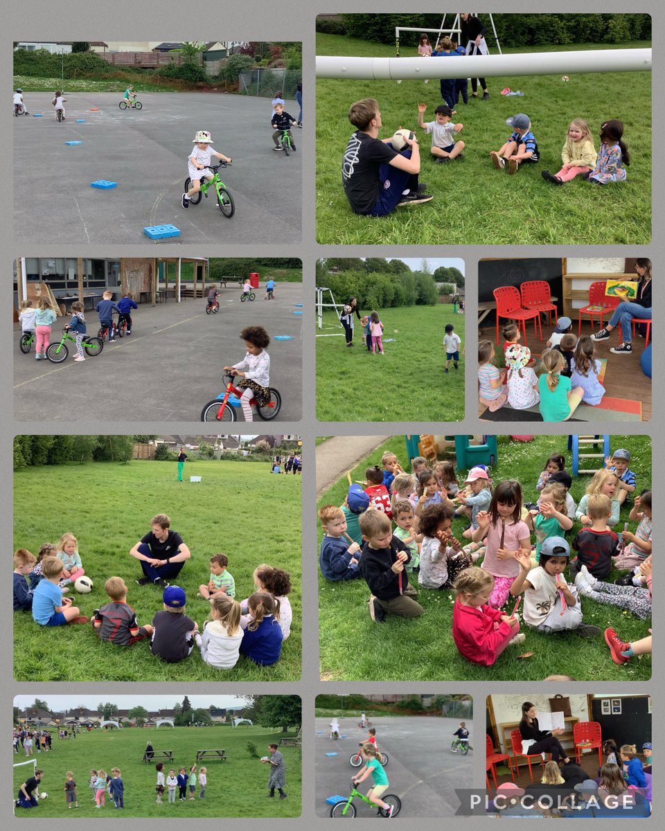 LlanFach2030's tweet photo. Afternoon Nursery had a fantastic time at the Festival of Fun!
We cycled, we played football and had a lovely story!
Topped off with a yummy ice lolly! 🍭🚴🏻‍♂️⚽️📗 https://t.co/qFGWI0E56m