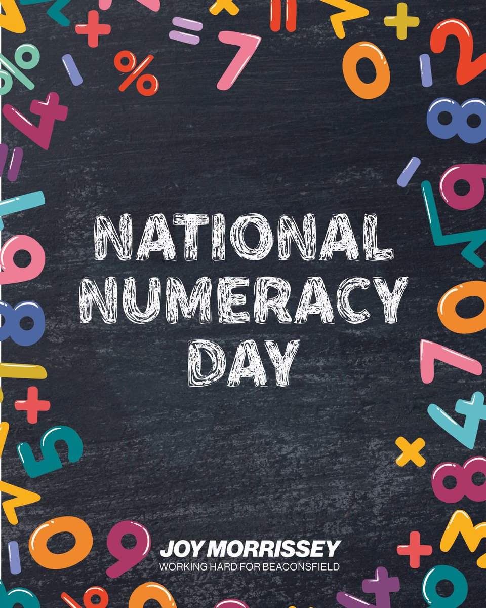 Numbers have never mattered more than they do this National Numeracy Day. 🧮

I'm so proud of Beaconsfield for scoring HIGH levels of numeracy on the UK Numeracy Index.

#NationalNumeracyDay #BigNumberNatter