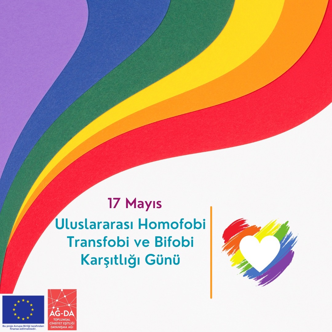 Bugün Uluslararası Homofobi, Transfobi ve Bifobi Karşıtlığı Günü. Varoluşumuza karşı nefreti örgütleyenlerin karşısında aşkı ve sevgiyi savunmaya devam edeceğiz. Hiçbir ayrımcılığın olmadığı yarınları birlikte kuracağız!