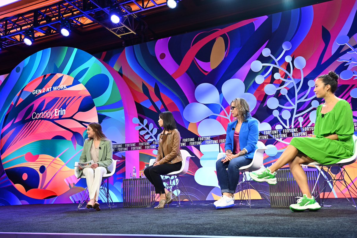 “There’s a misconception that Gen Z doesn’t work hard … but really, they don’t want to wait decades before they’re able to live their lives.” @ccruzvergara says at @FortuneMPW