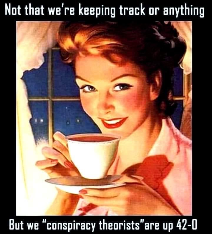 AngelaBoxShow's tweet photo. Another day, another thing us #ConspiracyTheorists have been right about.
#DurhamReport #RussiaCollusion #deepstate #jan6  #clintonfoundation #covid #scamdemic #trumpwitchhunt #tds #diedsuddenly #diessuddenly #deathjab #clotshot #RIGHTABOUTEVERYTHING #2020election #ElectionFraud https://t.co/Yzmp1Wl6Yq