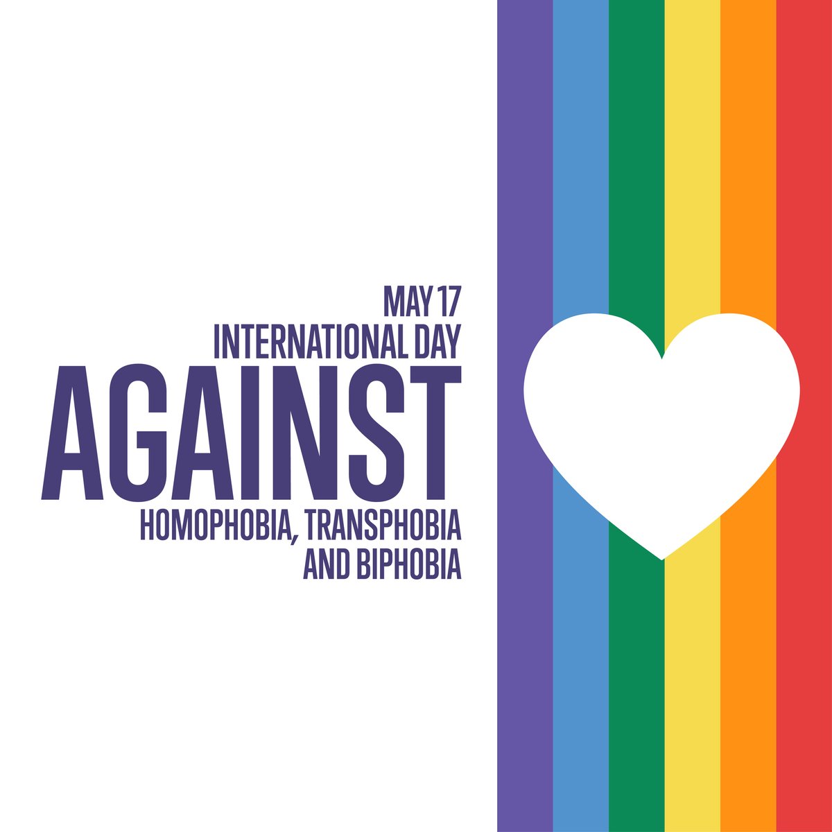 Today marks the International Day Against Homophobia, Biphobia and Transphobia.

As a council we are committed to addressing inequalities experienced by all our LGBTQ+ communities and opposing discrimination in all its forms.

#IDAHOBIT