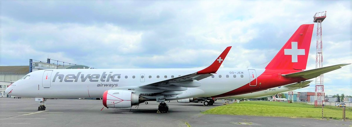 Helvetic Airways has signed an agreement with lessor TrueNoord for the lease-in of two @embraer E190s. The #Aircraft are expected to arrive at the end of May and the end of June, raising the Helvetic Airways #Fleet to a total of 18 aircraft. bit.ly/3OhQQ1u