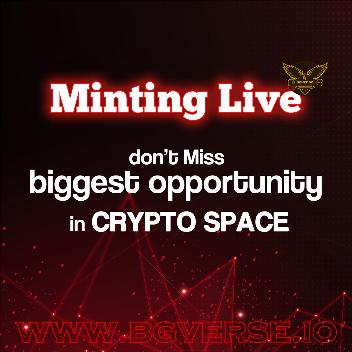 BITGAMEVERSE's tweet photo. Introducing Minting Live dot Miss: the crypto space's biggest opportunity. Join us at https://t.co/xNWFSv5ljZ and unlock your potential today! π https://t.co/EhAClqLY7D