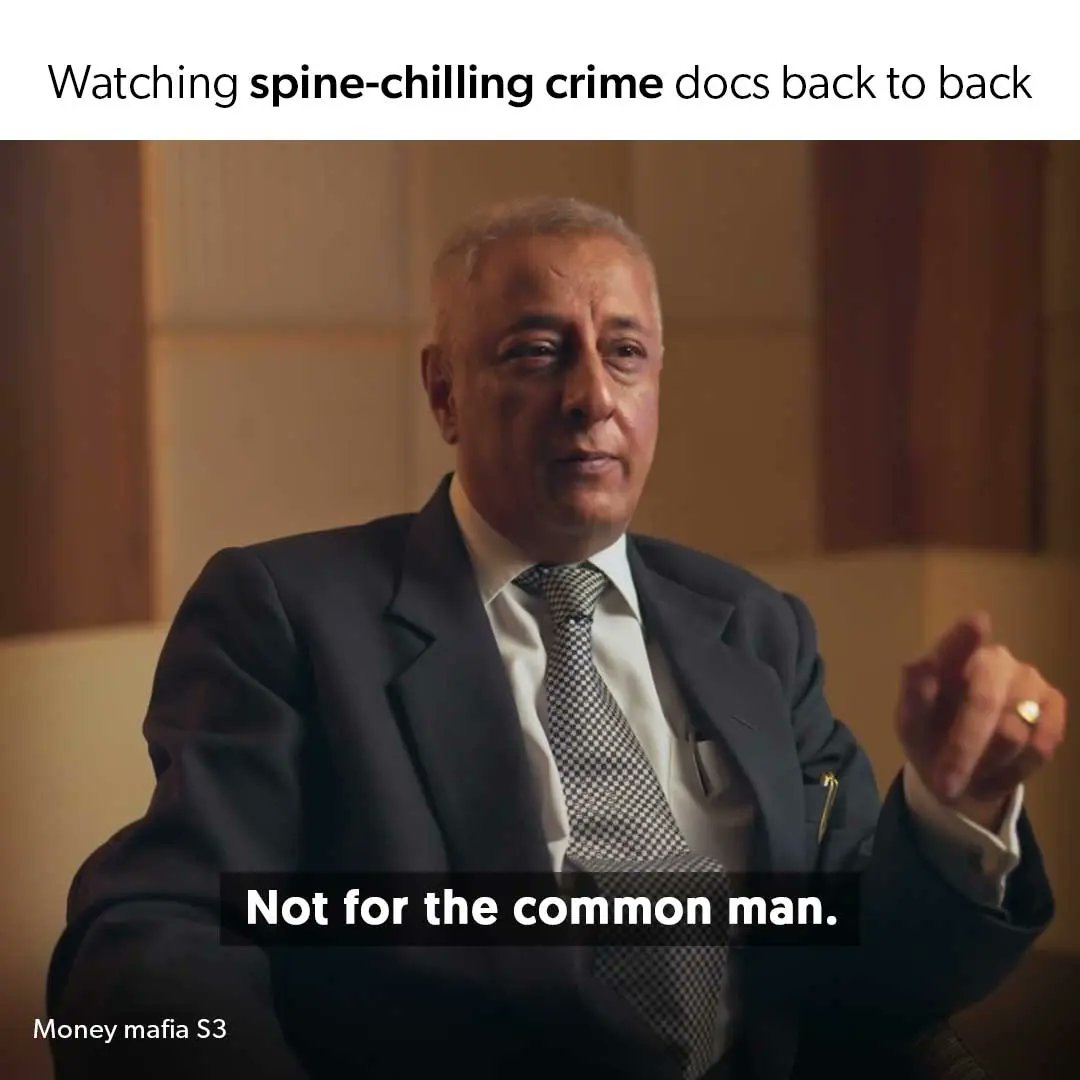 discoveryplusIN's tweet photo. Digesting the fact that your fav series has ended this season with a huge cliffhanger? Not for the common man ๐ต
#DiscoveryPlusIn #DiscoveryPlus #TrueCrimeMonth #moneymafia #spinechilling https://t.co/MohcF2a5GY
