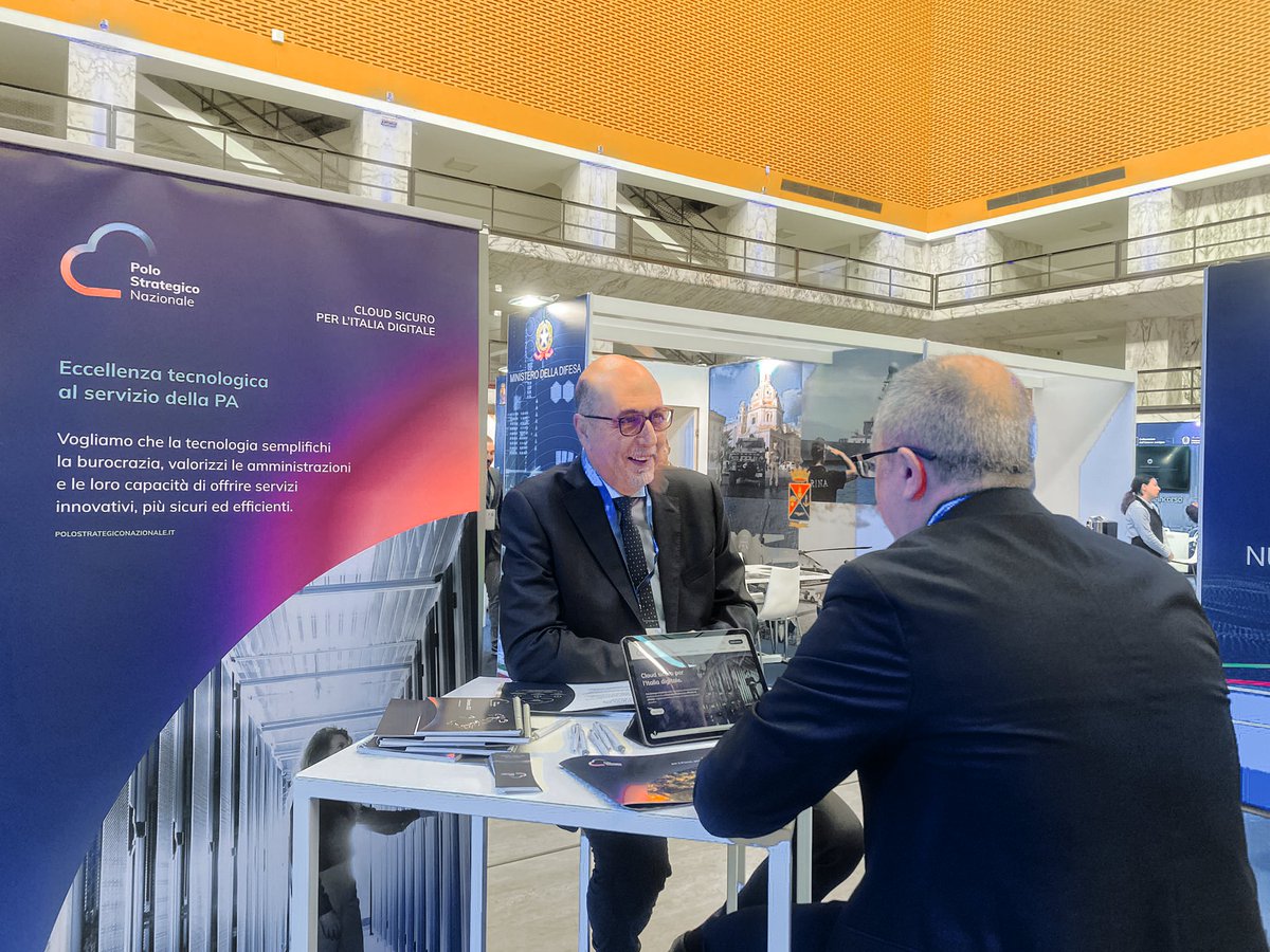 📌Secondo giorno al #ForumPA23: incontri e idee per il futuro della Pubblica Amministrazione. Noi di #PoloStrategicoNazionale siamo presenti per parlare dei nostri servizi e di come possiamo accompagnare la PA in questa fase di trasformazione #digitale, partendo dalla #sicurezza