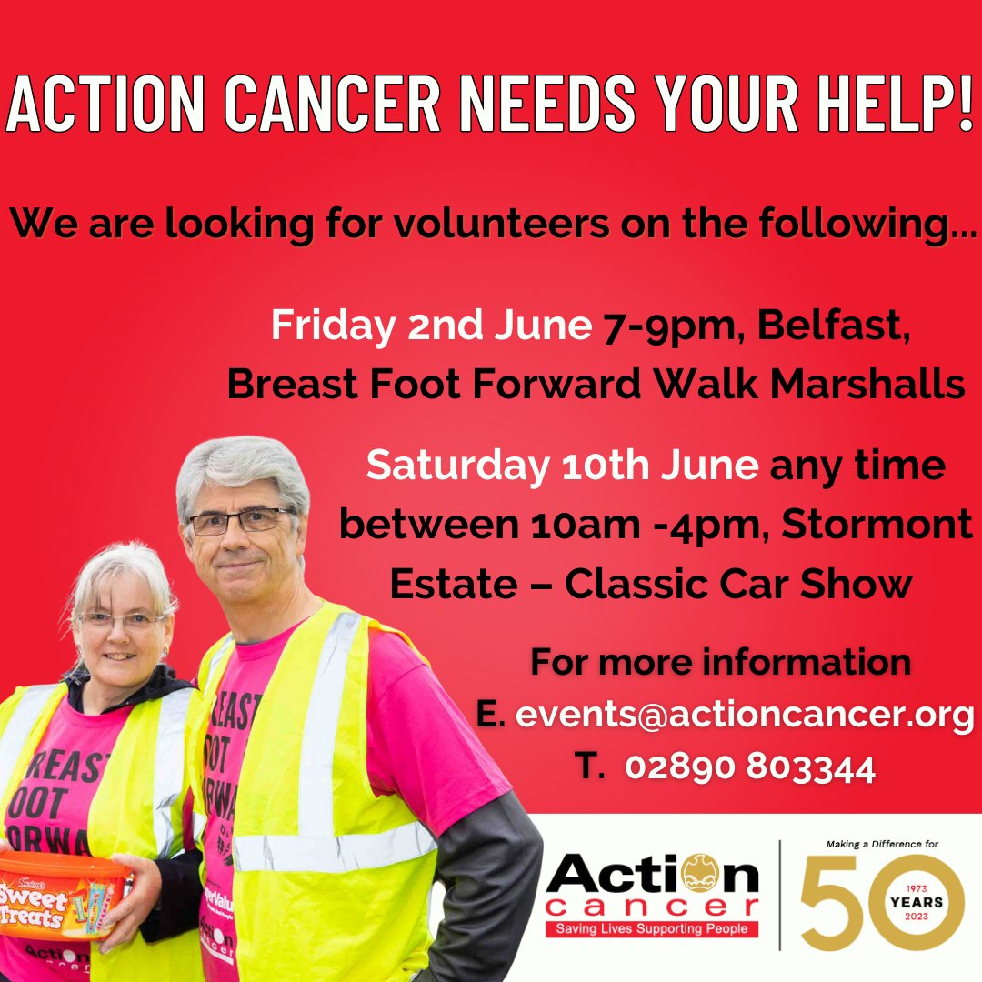 Volunteer for Action Cancer❤️#savinglivessupportingpeople #actioncancer #breastfootforward