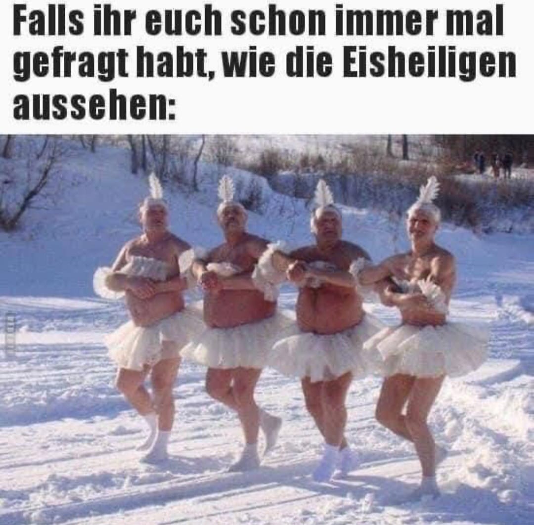 Pino97567269's tweet photo. @rumpelratz01 Auch wenn es die nicht gibt, so besuchen uns im Mai die Eisheiligen und im Juni die Schafskälte. #Dummdumm🍌 auch schon früher oder gerade da. 
#QuerdenkenM8Dumm und dämlich, besonders beim #🍌 https://t.co/HKjeVpLcn6