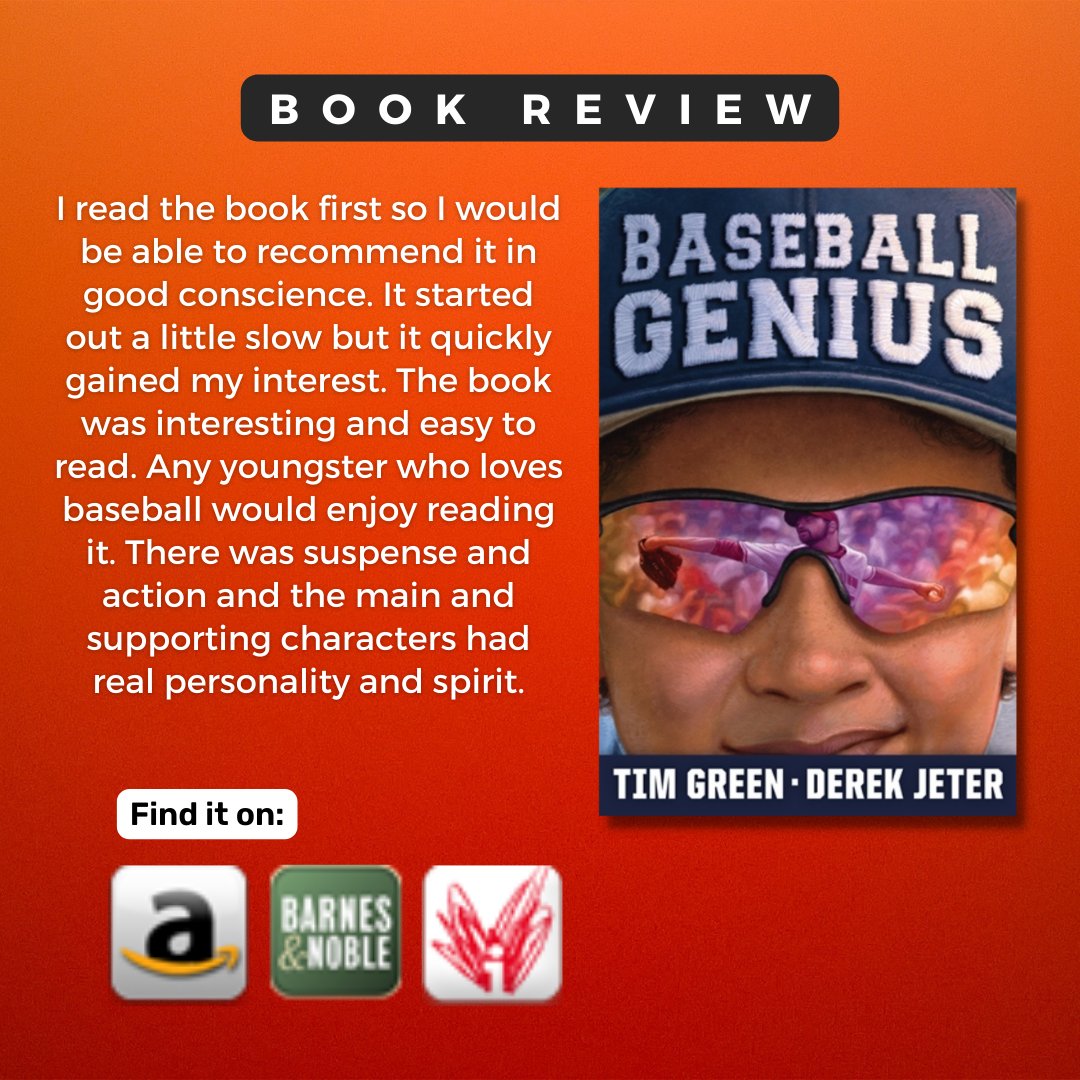 timgreenbooks's tweet image. Engaging, suspenseful, and perfect for young baseball enthusiasts! This book is a confident recommendation with an interesting storyline, easy-to-read style, and vibrant characters.
.
#baseballgenius #timgreen #dreambig #yankees #secondbaseman #baseballhero