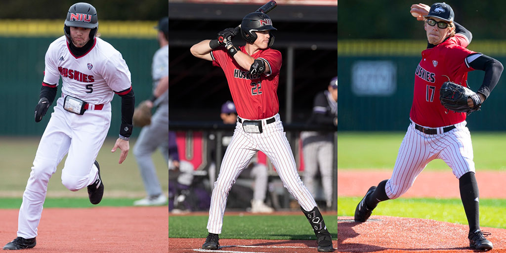 NIUCOE's tweet photo. Triple! Congratulations to @niu_baseball athletes Eric Erato (sport management), Aaron Harper (kinesiology) and Mason Ruh (sport management), named to the @CollSportsComm Academic All-District Baseball Team! https://t.co/y808YrnpC9 @NIUAthletics https://t.co/2PB32Z6QR6