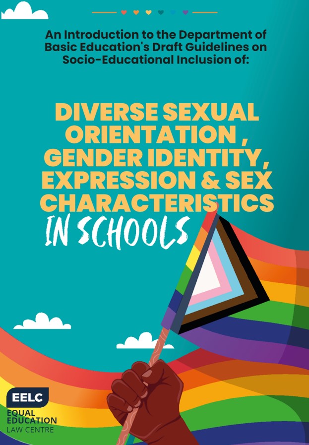 EElawcentre's tweet photo. .@DBE_SA has drafted guidelines to protect learners of all sexual orientations, gender identities, expressions, &amp; sex characteristics. We've produced a child-friendly guide to the draft guidelines so children are able to meaningfully engage with it: https://t.co/Eil0IrzLFT https://t.co/aEqrHL2Etv