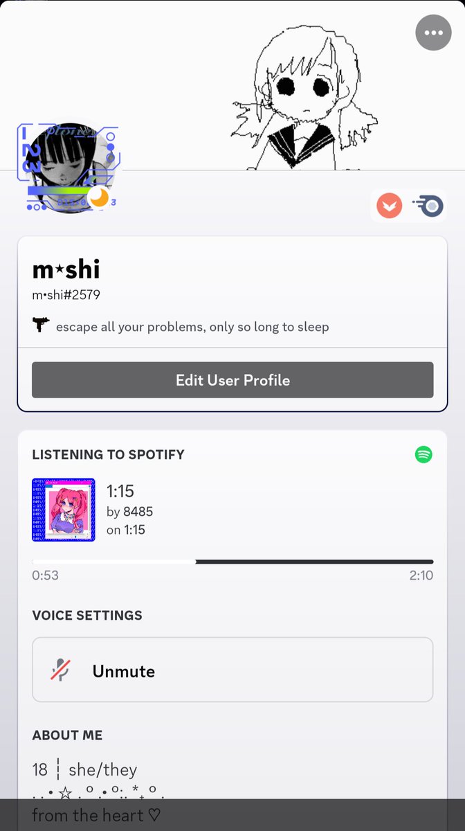 neko ️🎀 on Twitter "Post ur discord theme and the song ur currently listening to